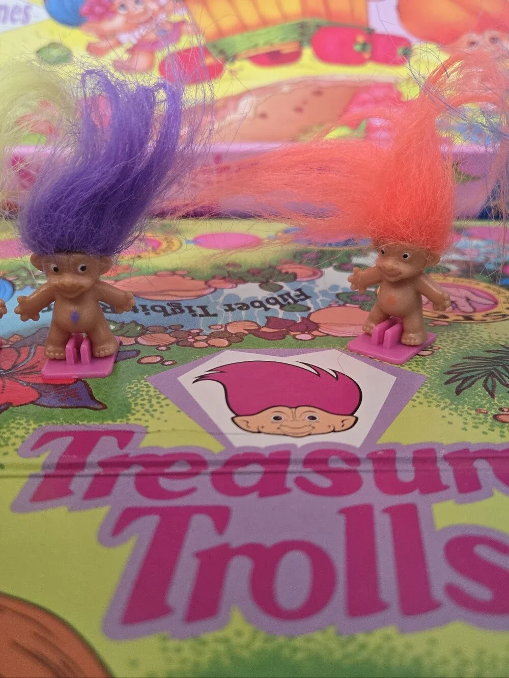 Vintage 1992 Treasure Trolls Search for the Wishstones Board Game 100% Complete
